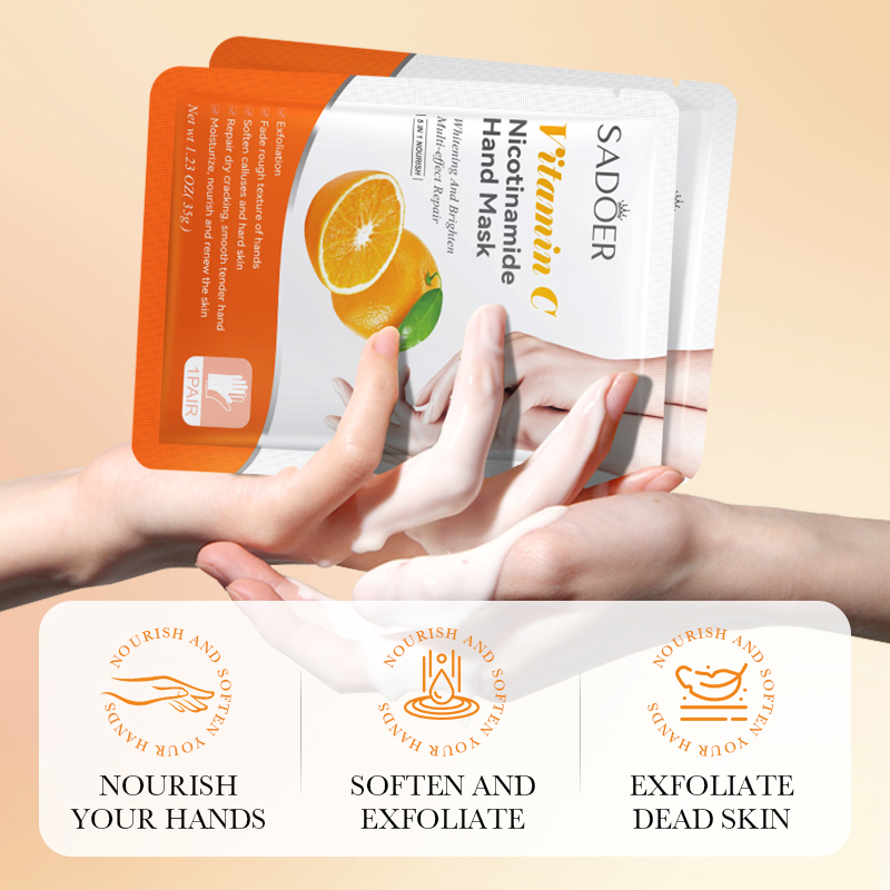 Sadoer vitamin c nicotinamide hand mask-null
