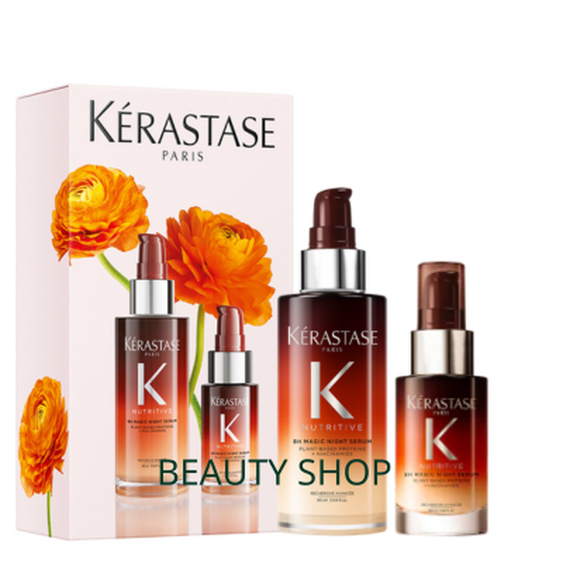 Kerastase nutritive 8h magic night hair serum duo set, , medium-null
