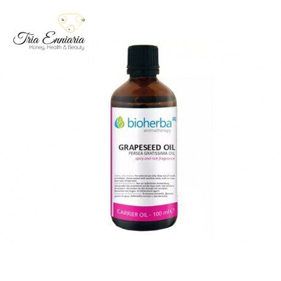 Grape seed oil, cosmetic, 100 ml, bioherba