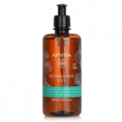 Apivita refreshing fig shower gel 500ml, , medium