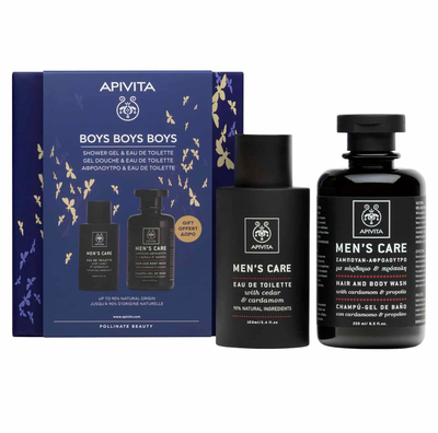 Apivita boys boys boys eau de toilette 100ml + hair & body wash 250ml gift set