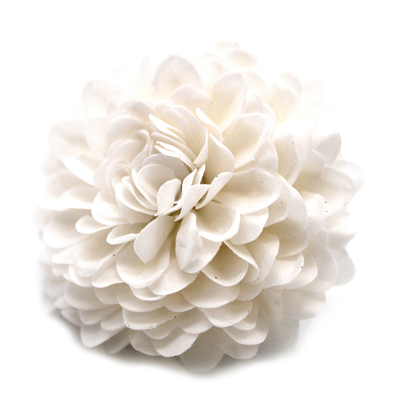Soap flower chrysanthemum white small, , medium