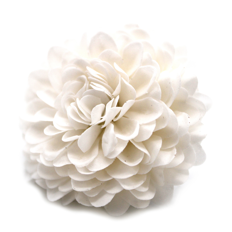 Soap flower chrysanthemum white small, , medium-null