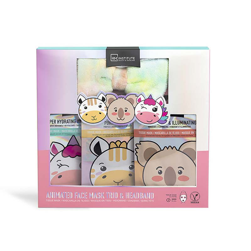 Animated face mask trio gift set, , medium-null