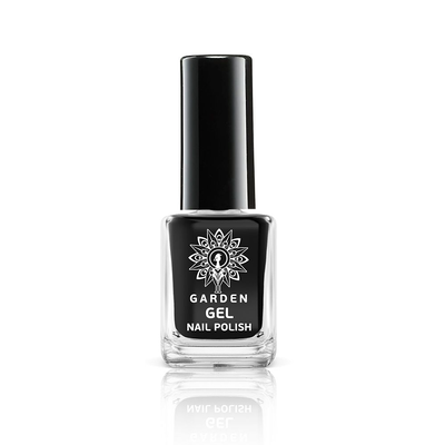 Garden gel nail polish jet black 60 12.5ml, , medium