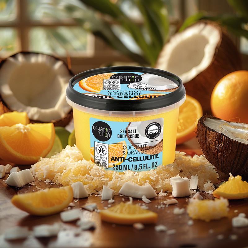Anti-cellulite body scrub coconut & orange, , medium-null