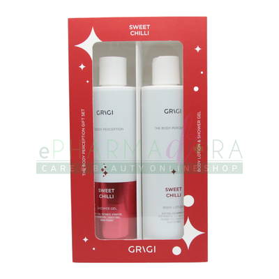 Grigi sweet chilli shower gel 250ml + body lotion 250ml gift set