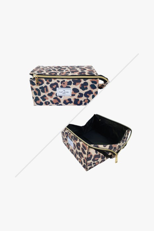 Makeup box bag leopard print, , medium image number null