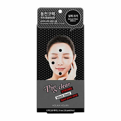 Holika holika pig nose clear strong black head spot pore strip