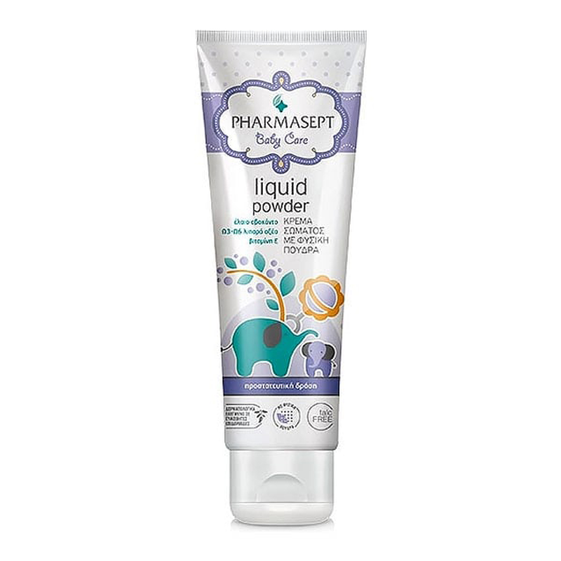 Pharmasept baby care liquid powder &kappa;&rho;έ&mu;&alpha; &sigma;ώ&mu;&alpha;&tau;&omicron;&sigmaf; &mu;&epsilon; &phi;&upsilon;&sigma;&iota;&kappa;ή &pi;&omicron;ύ&delta;&rho;&alpha; 150 ml-null