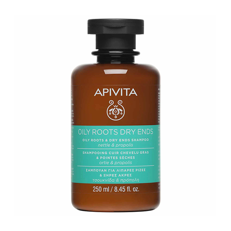Apivita oily roots & dry ends shampoo with nettle and propolis 250 ml-null
