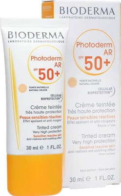 Bioderma photoderm ar - anti-redness SPF50 tinted cream for sensitive reactive skin 30ml, , medium