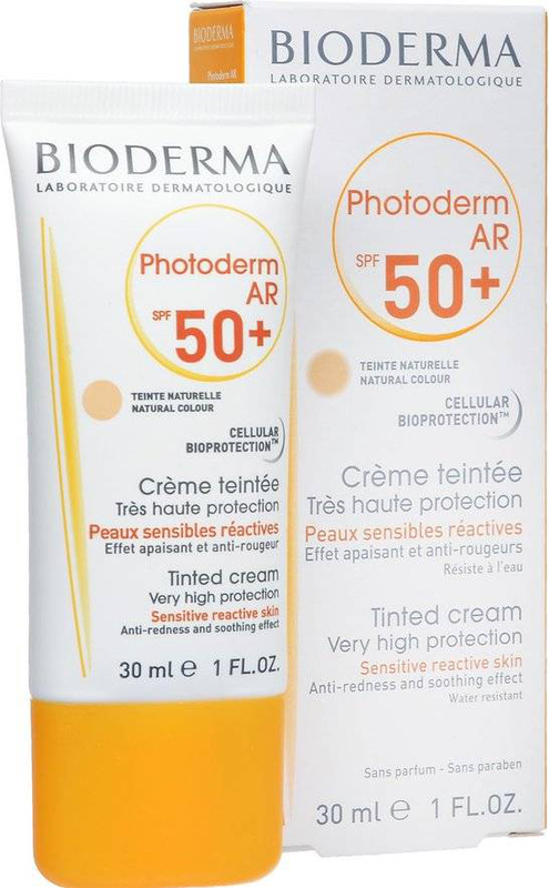 Bioderma photoderm ar - anti-redness SPF50 tinted cream for sensitive reactive skin 30ml, , medium-null