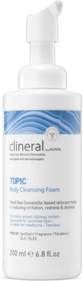 Ahava clineral topic body cleansing foam - 200ml, , medium