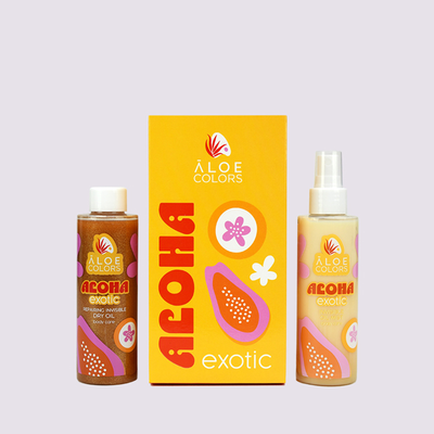 Aloe+ colors aloha exotic set με invisible oil mist 150 ml & repairing invisible dry oil 150 ml, , medium