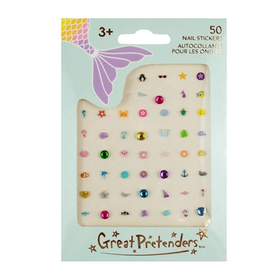 Mermaid nails stickers