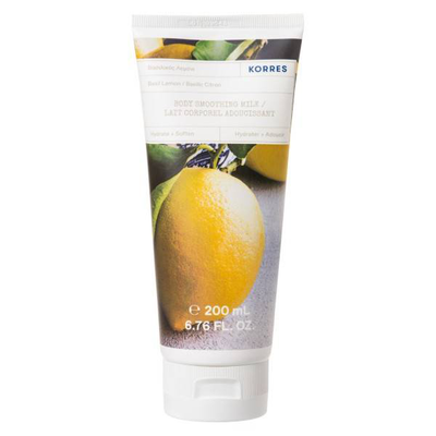 Korres basil lemon body smoothing milk 200ml