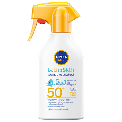 Nivea Kids Sensitive Trigger Sunscreen SPF50+ 270ml, , medium