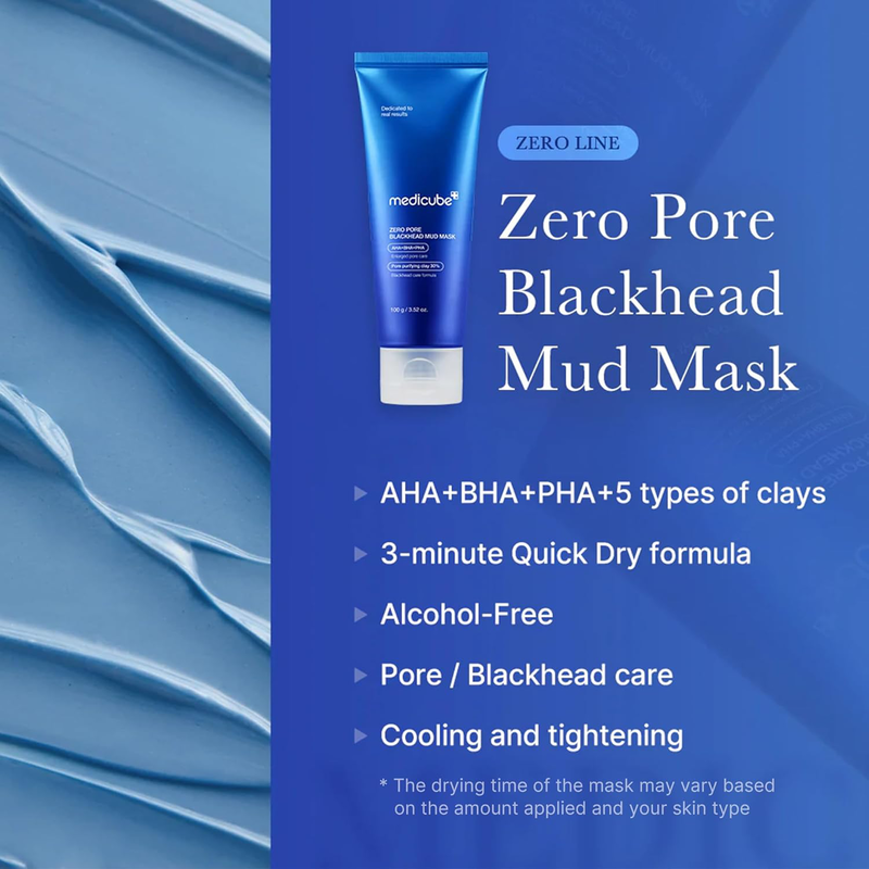 Medicube zero pore blackhead mud mask 100g, , medium-null