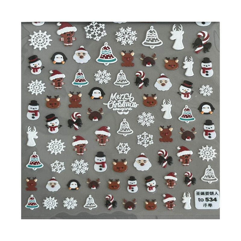 Christmas stickers 3d, , medium-null