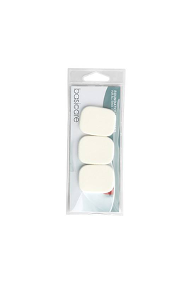 Basicare foundation rectangles sponges 3pieces, , medium