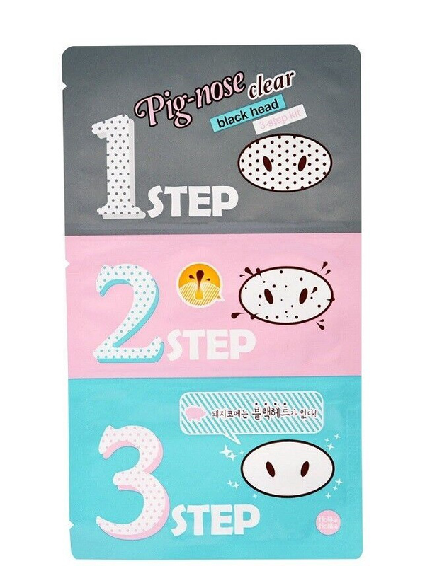 Holika holika pig nose clear blackhead 3-step kit, , medium-null
