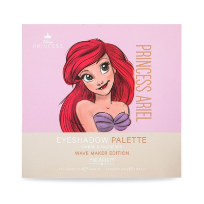 Mad beauty disney princess ariel eyeshadow palette 16 colours, , medium