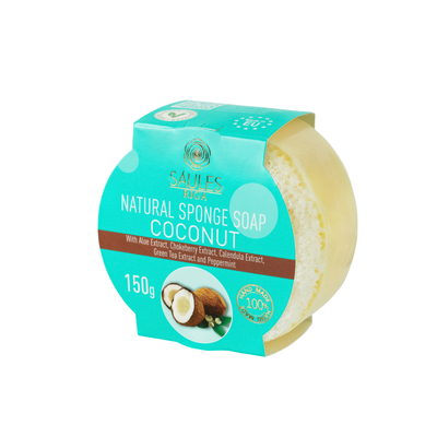Natural sponge soap coconut, , medium