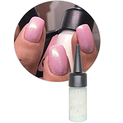 Mermaid dust nail art