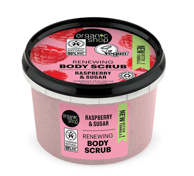 Body scrub raspberry & sugar renewing, , medium