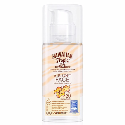 Hawaiian tropic silk Air soft hydrating face sunscreen lotion SPF30 50ml