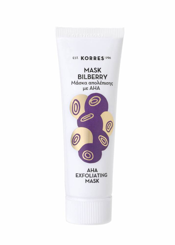 Product image: Korres bilberry mask, aha exfoliating face mask 18ml-null