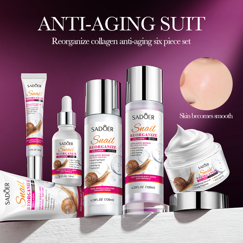 Product image: Sadoer snail reorganize collagen anti-aging 6-piece set, , medium-null