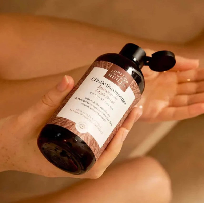 Product image: Comptoir des huiles, organic woody anise youth shower oil, 250ml, , medium-null