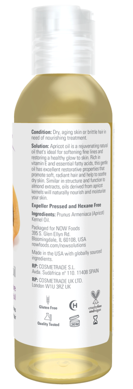 Product image: Now solutions apricot kernel oil x 118ml-null