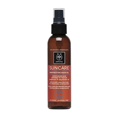 Apivita suncare protective hair oil hair oil 150ml, , medium