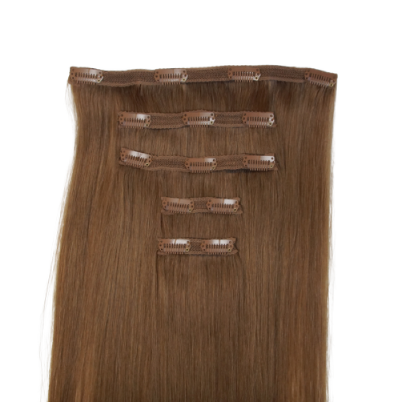 Clip in 5 pcs classic 50-52cm 6/gingerbread, , medium image number null