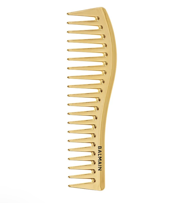 14k gold plated styling comb, , medium-null