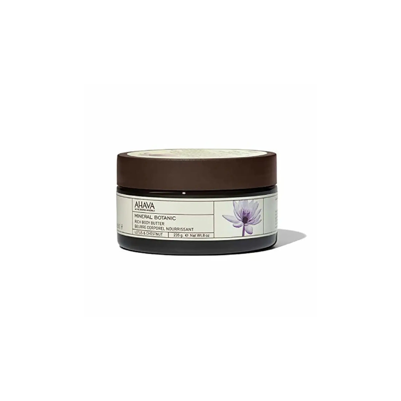 Ahava mineral botanic with lotus & chestnut body butter - 235gr, , medium-null