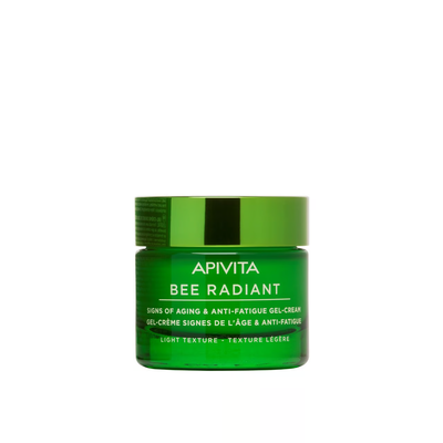 Apivita bee radiant signs of aging and anti-fatigue gel-cream light texture x 50ml, , medium