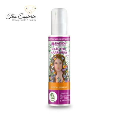 Herbal concentrate, hair spray with nim and burdock, 125 ml, radika, , medium