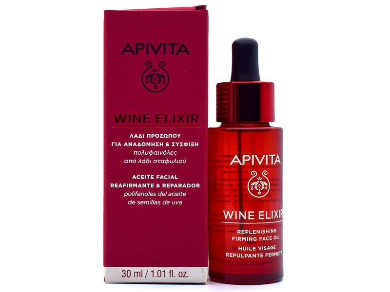 Apivita wine elixir replenishing & firming face oil x 30ml-null