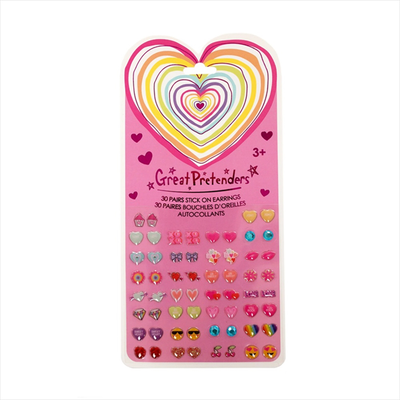 Hearts 30 pairs of earrings, , medium