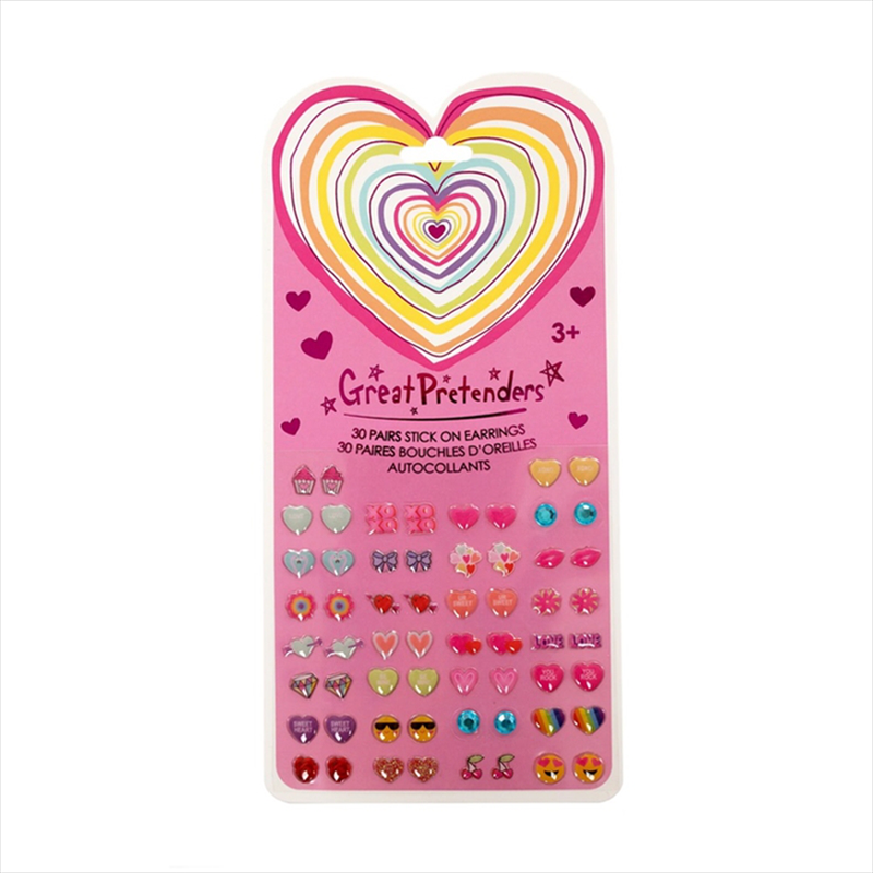 Hearts 30 pairs of earrings-null