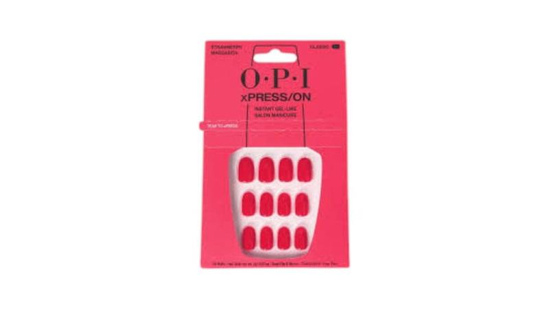 O.p.i (opi) press on nails strawberry margarita, , medium-null