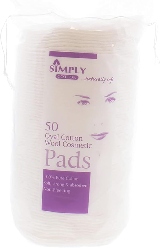 Simply cotton oval cosmetic 50 pads, , medium image number null