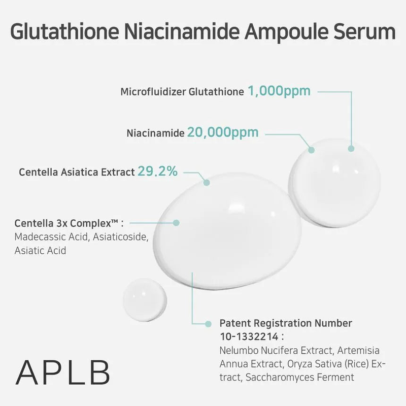 Aplb glutathione niacinamide ampoule serum 40ml, , medium-null