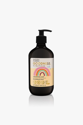 Goodness kids strawberry swirl natural body wash 500ml, , medium