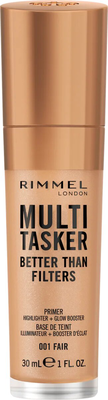 Rimmel multi tasker better than filters primer, highlighter, glow 001 fair 30ml, , medium