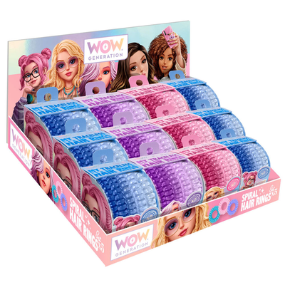 Wow Generation spiral hair elastics - assorted